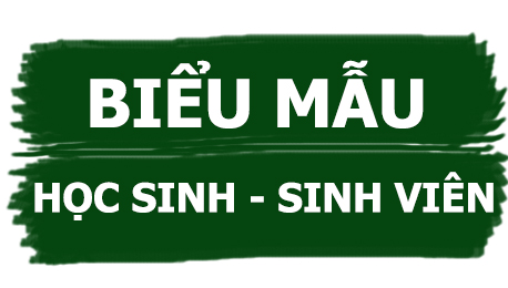 CÁC BIỂU MẪU DÀNH CHO SINH VIÊN (PHÒNG CTCT VÀ QLSV)